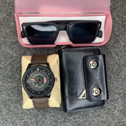Curren Watch Combo (Coffee)